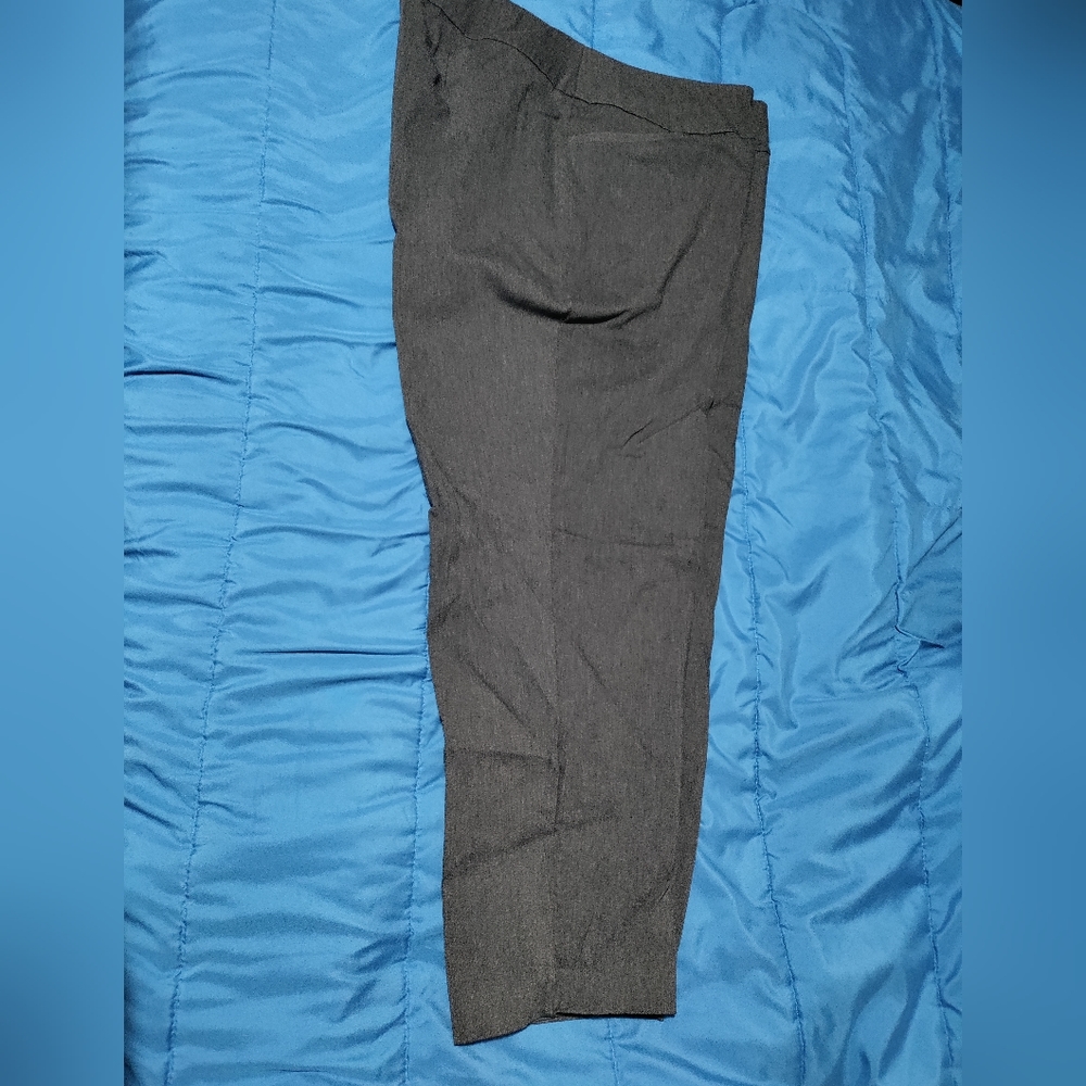 Terra & Sky 2x (20w-22w) dark grey dress pants/slacks.